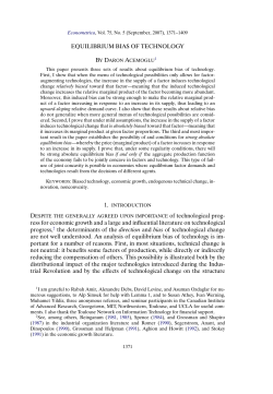 Equilibrium Bias of Technology