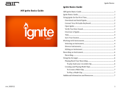 AIR Ignite Basics Guide Ignite Basics Guide