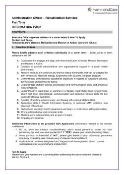 Community Care Worker, Wahroonga