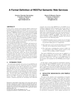 A Formal Definition of RESTful Semantic Web Services
