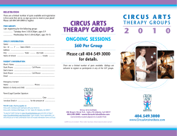 circus arts therapy groups