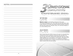 GAME PLAN - FCA Coaches Academy