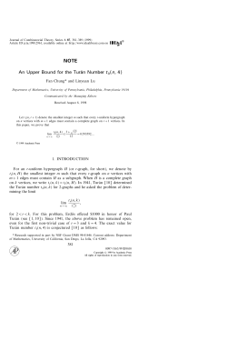 Note: An Upper Bound for the Tur&aacute;n Number t*(n,4)