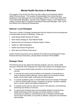 Mental Health Services in Wrexham