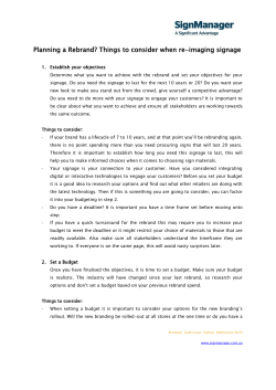 Planning a Rebrand? Things to consider when re