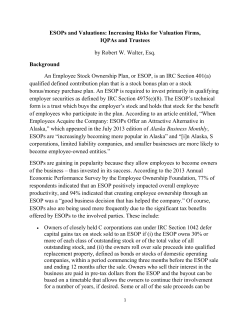 ESOPs and Valuations: Increasing Risks for Valuation Firms, IQPAs