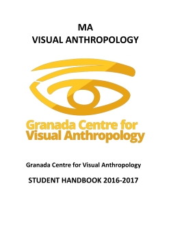ma visual anthropology - StaffNet | The University of Manchester
