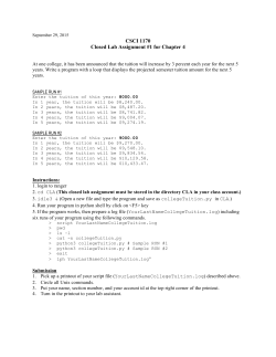 CSCI 1170 Closed Lab Assignment #1 for Chapter 4