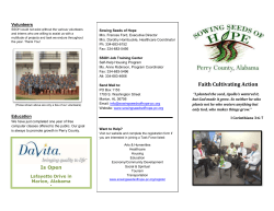 Our - Sowing Seeds of Hope