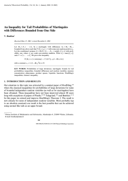 An Inequality for Tail Probabilities of Martingales with Differences