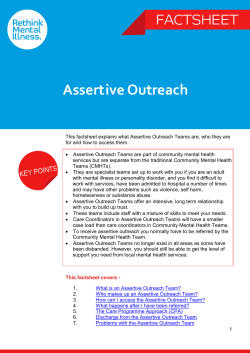 Assertive Outreach