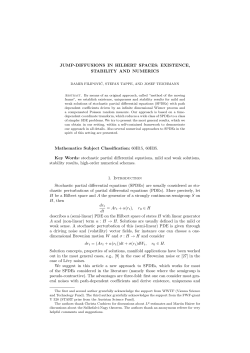 JUMP-DIFFUSIONS IN HILBERT SPACES: EXISTENCE, STABILITY