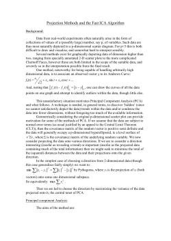 The Fast ICA Algorithm