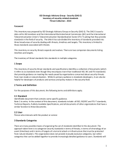 1 Scope 2 Terms and Definition 2.1 Standard 2.2 User 3 Standards