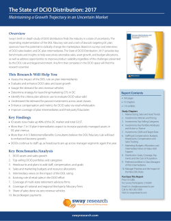 The State of DCIO Distribution: 2017