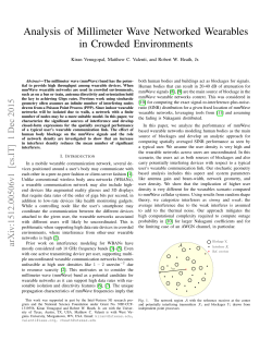 Analysis of Millimeter Wave Networked Wearables in Crowded