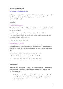 Referencing in APA style - PERSUASION2