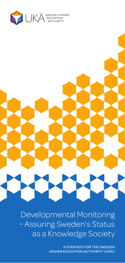 the strategy - Swedish Higher Education Authority