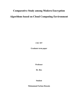 Comparative Study among Modern Encryption Algorithms based on