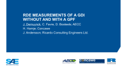 Real-World Emissions Measurements of a Gasoline Direct Injection