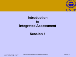 Integrated assessment of trade