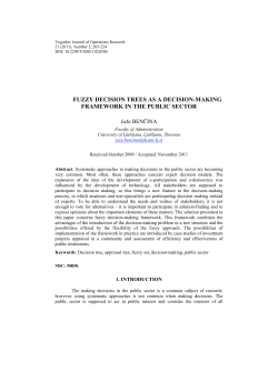 Fuzzy Decision Trees As a Decision