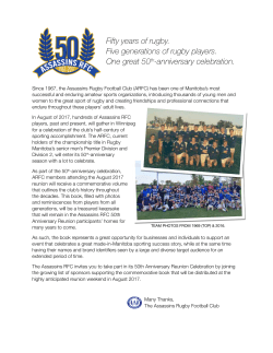 Fifty years of rugby. Five generations of rugby players. One great