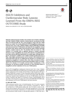 SGLT2 Inhibitors and Cardiovascular Risk: Lessons