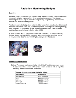 Radiation Monitoring Badge Procedure