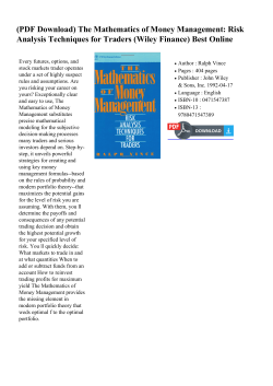 (PDF Download) The Mathematics of Money