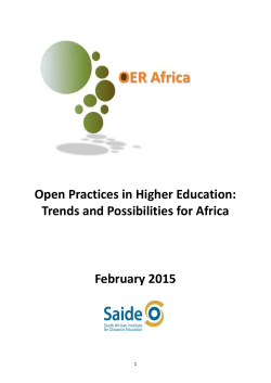 Open Practices in Higher Education: Trends and Possibilities