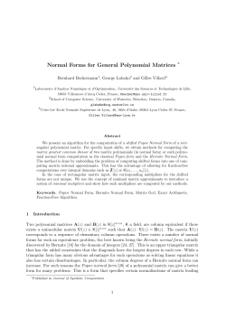 Normal Forms for General Polynomial Matrices