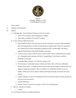 1/12/2015 - Missouri Western State University