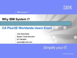 System i - The CA Plex Wiki