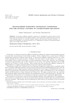 Second-order sufficient optimality conditions for the optimal control