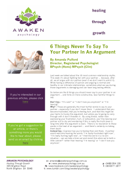 6 Things Never To Say To Your Partner In An Argument