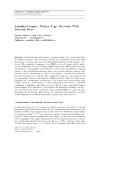 Learning Compact Markov Logic Networks With Decision Trees