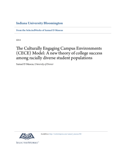 Model: A new theory of college success among