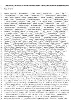 Trans-ancestry meta-analyses identify rare and common variants
