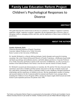 Session Length: 50 Minutes - Family Law Education Reform Project
