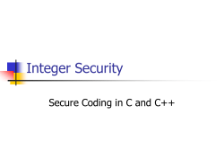 Integer Security