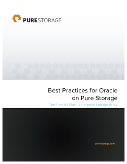 Best Practices for Oracle on Pure Storage