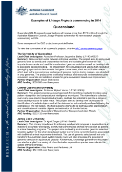 Queensland - Australian Research Council