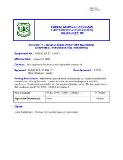 2.8 - tree planting contract administration