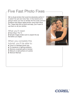 Five Fast Photo Fixes