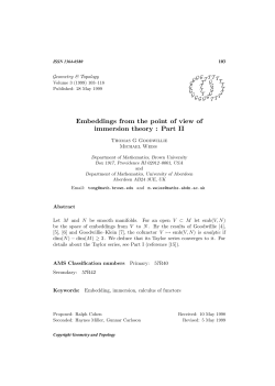 Embeddings from the point of view of immersion theory : Part II