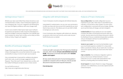 Getting to know Travis CI Integrates with GitHub Enterprise Features