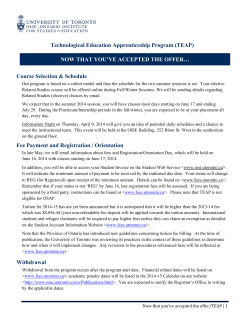 Now that you have accepted the offer of admission&hellip;