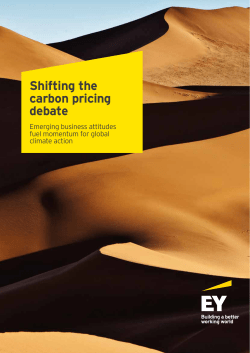 Shifting the carbon pricing debate