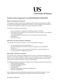 Apply for a Research Passport